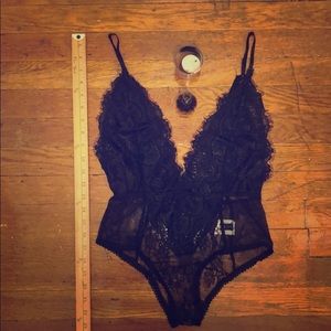 Black Lacey Sexy Bodysuit